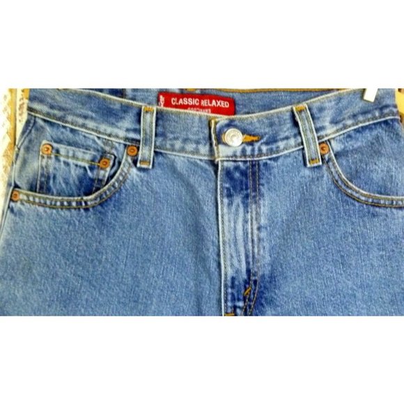 Vintage 550 zipper fly denim jeans high waisted relaxed tapered leg blue jeans - Picture 4 of 4